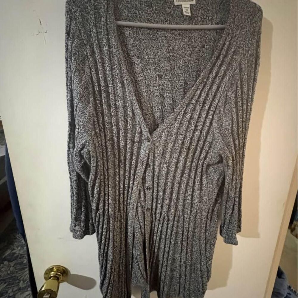 Croft & Barrow women's ribbed cardigan sweater 1X plus size